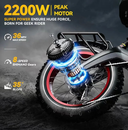 Best Seller eBike - Up to 100Mile/36mph